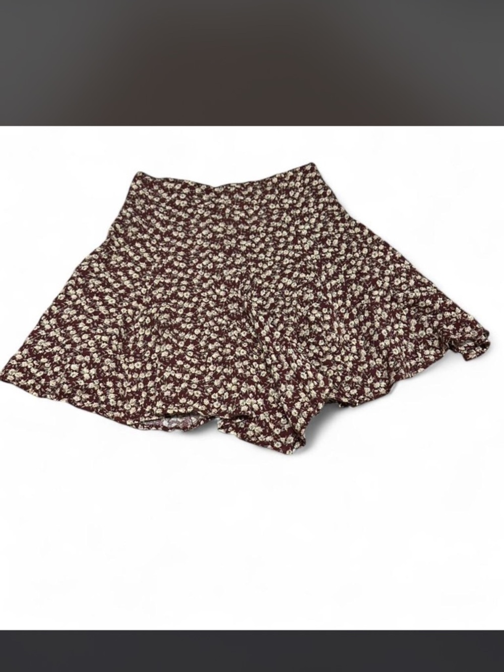 Vintage Rampage Brown Floral Print Flowy Skort Size 3/S